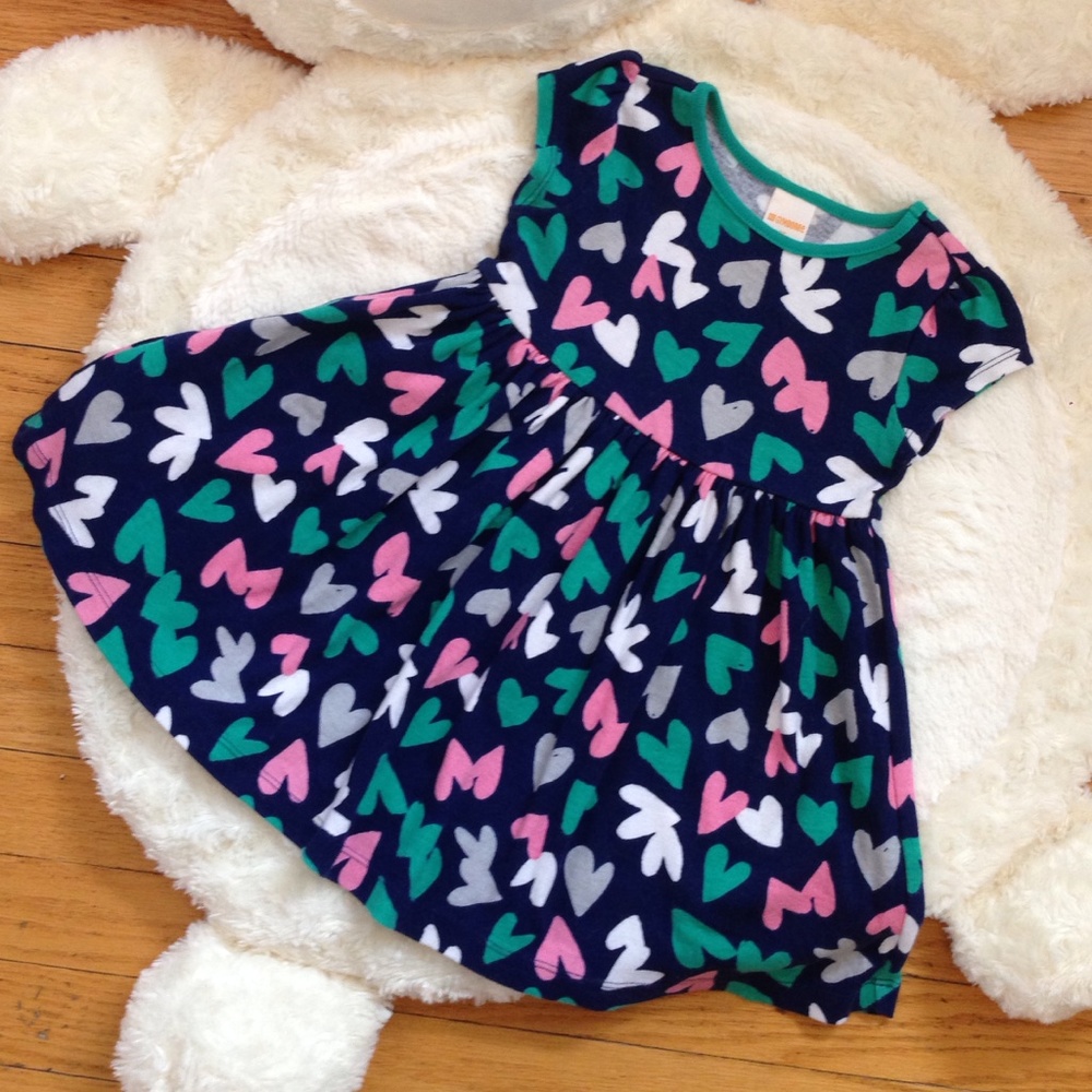 Adorable Girl's Cotton "Hearts" Dress